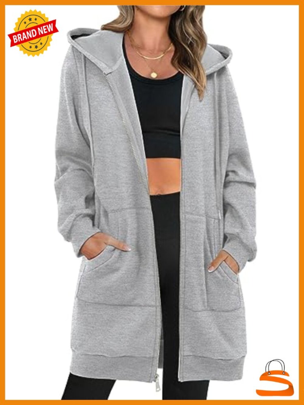 Oversized Fleece Zip Up Hoodie Women Long Sleeve Sweatshirt Casual Fall Jacket